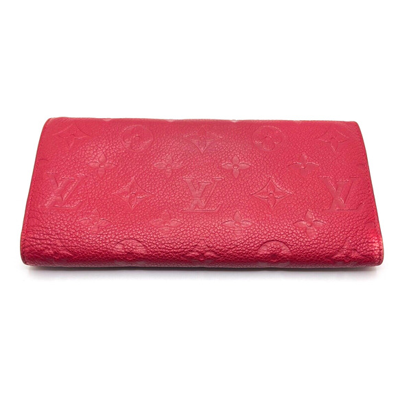 Red Louis Vuitton LV Monogram Empreinte Portefeiulle Curieuse Long Wallet - Picture 7 of 10